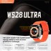 Ws28 Ultra 49mm Kordon Kilitli Vidalı Watch 8 Ultra 2.08 Ekran Akıllı Saat Gri