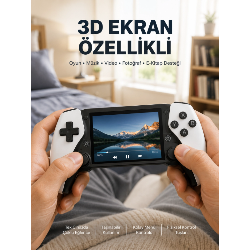 64gb Hafızalı Emülatör Destekli Oyun Konsolu Yeni Nesil 64gb Hafızalı Emülatör Destekli Oyun Konsolu Yeni Nesil