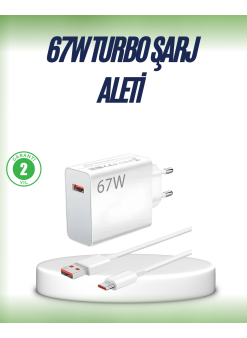 67 Watt Çift Turbo Şarj Adaptörü  Reno 4 5 6 Uyumlu