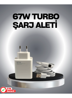 67 Watt Güvenli Hızlı Şarj Adaptörü Samsung M31 M33 M51 Uyumlu