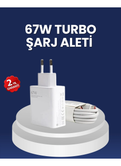 67 Watt Hızlı Şarj Adaptörü Samsung S20 S21 S22 S23 Uyumlu