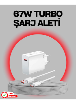 67 Watt Turbo Destekli Şarj Cihazı Honor 50 70 90 Uyumlu