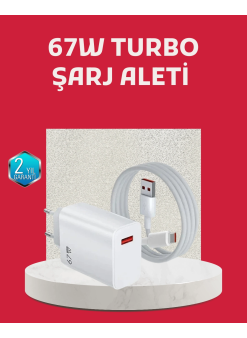 67 Watt Turbo Şarj Cihazı Motorola G30 G50 G60 G82 Uyumlu