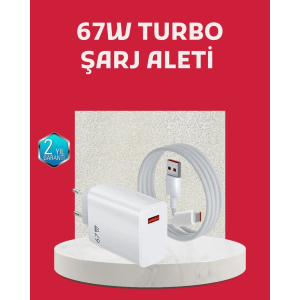 67 Watt Turbo Şarj Cihazı Motorola G30 G50 G60 G82 Uyumlu