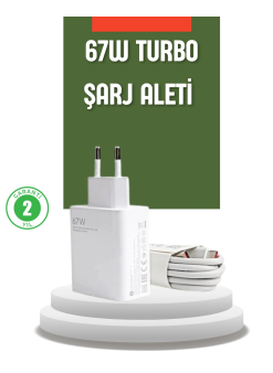 67 Watt Turbo Şarj Cihazı Redmi Note 10 11 12 Uyumlu