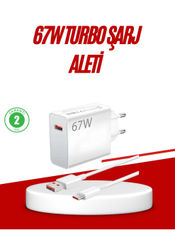 67 Watt Type C Hızlı Şarj Cihazı Huawei P30 P40 Mate 20 Pro Uyumlu