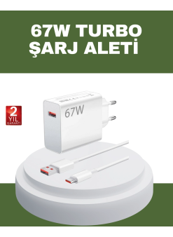 67 Watt Type C Hızlı Şarj Cihazı Oneplus 7 8 9 10 Uyumlu