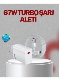 67 Watt Type C Şarj Adaptörü Asus Zenfone 7 8 9 Uyumlu