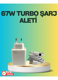 67 Watt Type C Turbo Şarj Seti