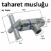 Artı Aç Kapa 4 Kollu Krom Çevirveli Taharet Musluğu