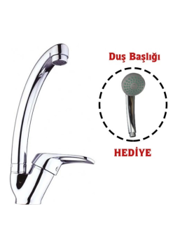 Mix Kuğu Mutfak Evye Batarya  + Duş Başlığı Hediyeli
