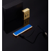 Şık Görünümlü Usb Şarjlı Rezistanslı İnce Slim Metal Çakmak (mavi)