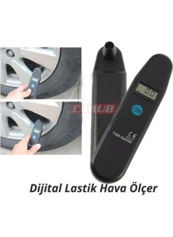 Carub Dijital Araba Lastik Hava Basınç Göstergeli Ölçer Alet