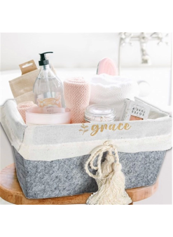 Çok Amaçlı Saklama Organizer Kutu Kare Keçe Sepet (mini) - 03433