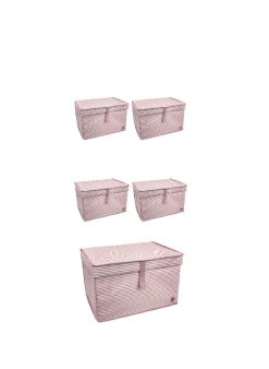 Düzenleyici Kutu Organizer Cırtlı Saklama Hurç Maxi Boy 30cm X 40cm X 50cm (5 Adet)