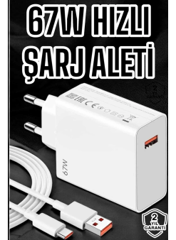 67w Şarj Aleti Turbo Hızlı Type-c Şarj