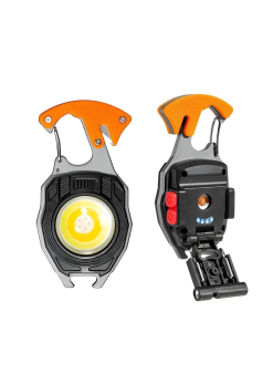 Çok Fonksiyonlu Mini Led Lamba Anahtarlık Ve Çakmak Usb Şarjlı Kamp İçin Taşınabilir 7 Modlu
