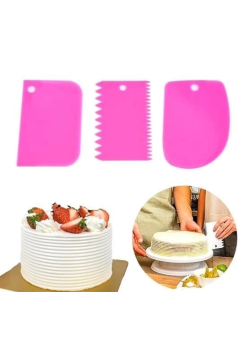 Pasta Hamur Şekillendirici Spatula Kesici Kazıyıcı Dekoratör Set