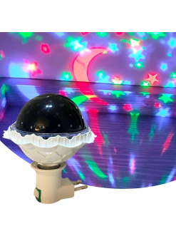 Kristal Gökyüzü Modlu Yıldızlı Hareketli 360 Derece Dönen Kristal Led Ampül