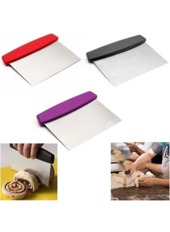 Çelik Hamur Kesici Kazıyıcı Pasta Kek Dekorasyon Spatula Aleti