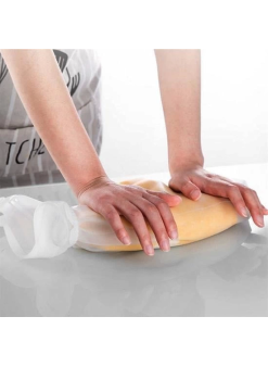 Büyük  Hamur Torbası  Silikon Şeffaf Hamur Yoğurma Torbası Ekmek Makarna Mantı  Hamuru Kolay