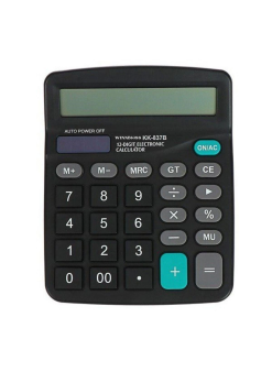 Standart Fonksiyonlu 12 Haneli Geniş Lcd Ekran,pill Masaüstü Hesap Makinesi