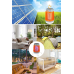 Askılı Solar Enerji İle Şarj Olabilen Sinek Öldürücü Kamp Feneri Işıldak