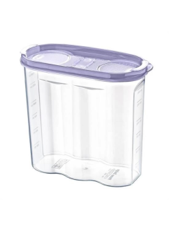 2 Kapaklı Ölçekli Erzak Kuru Gıda Saklama Kutusu Kabı - 1,7 Litre - Sa935