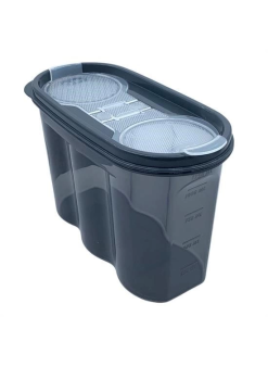 2 Kapaklı Ölçekli Erzak Saklama Kabı - 1,2 Litre - Sa930