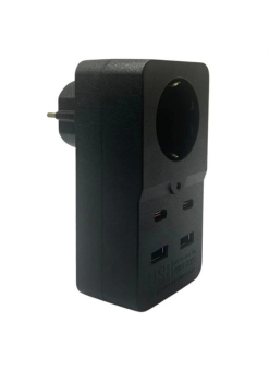 Isıya Dayanıklı Termal Akım Korumalı 1 Priz Girişli 2 Usb Girişli 2 Type-c Girişli Pirz