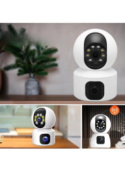 Çift Kameralı Wifi Bağlantılı Gece Görüşlü Ev Tipi Güvenlik Kamerası Yosee