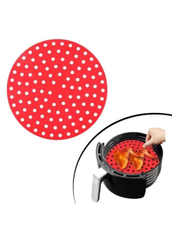Epilons® Renkli Isıya Dayanıklı Yıkanılabilir Silikon Fırın Ve Airfryer Yuvarlak Pişirme Matı 20 Cm