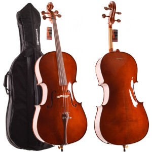 Çello (Viyolonsel) Dominguez 3/4 Gül Aksamlı Parlak DCR34CRP1