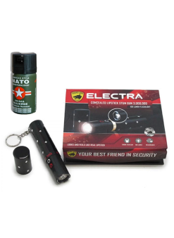 Ruj Şeklinde Elektro Şok Cihazı + Biber Gaz Hediyeli