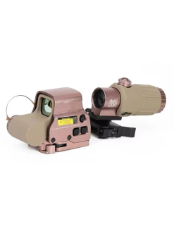 558-g43 Xps2 Hedef İşaretleyici Red Dot - Holografik Nişangâh, 5x Büyütmeli Set Çöl Rengi