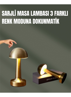 %100 Kademeli Ayarlanabilir Işık – Usb Şarjlı Masa Lambası