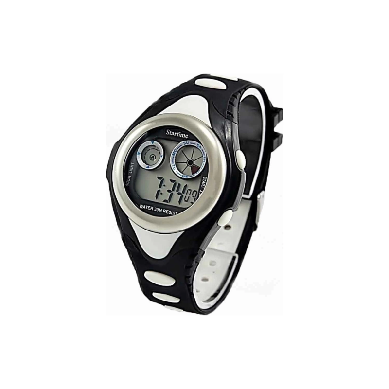 Siyah Beyaz Taraftar Dijital Çocuk Saati Siyah Beyaz Taraftar Dijital Çocuk Saati