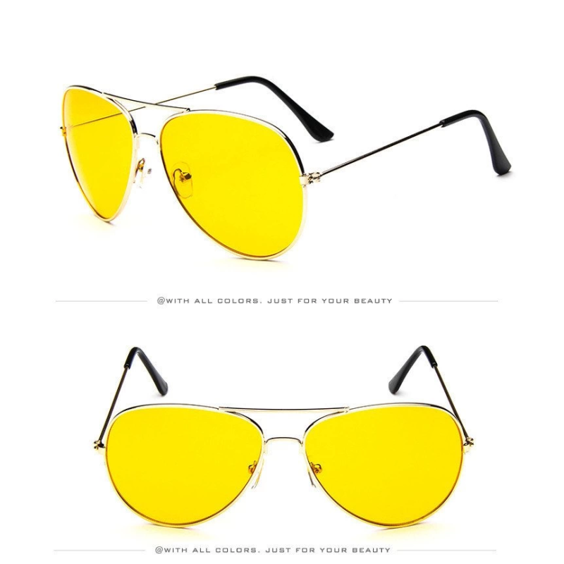 Unisex Gold Metal Çerçeveli Damla Gözlük (kutulu) Unisex Gold Metal Çerçeveli Damla Gözlük (kutulu)