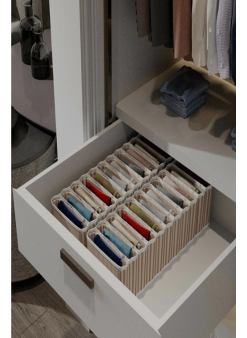 11 Bölmeli Dolap Ve Çekmece Içi Düzenleyici Akordiyon Organizer M-00500 (1 Adet)