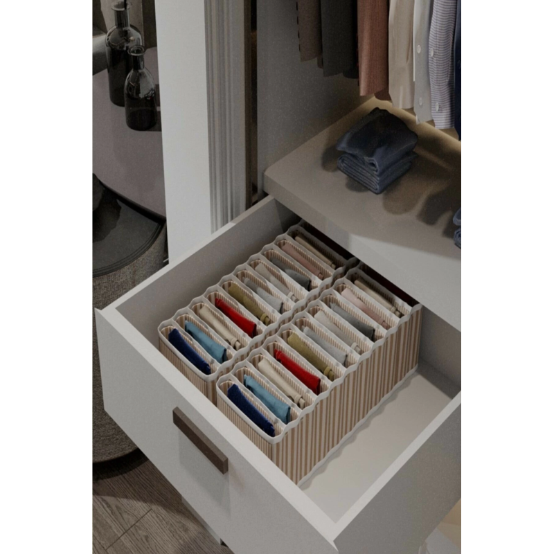 11 Bölmeli Dolap Ve Çekmece Içi Düzenleyici Akordiyon Organizer M-00500 (1 Adet) 11 Bölmeli Dolap Ve Çekmece Içi Düzenleyici Akordiyon Organizer M-00500 (1 Adet)