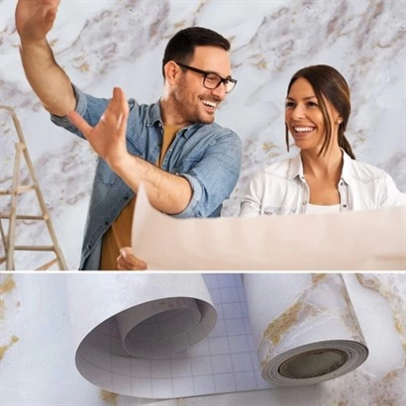 Mermer Desenli Masa Tezgah Mutfak Su Geçirmez Yapışkanlı Folyo Sticker Sarı 5x0,6m Mermer Desenli Masa Tezgah Mutfak Su Geçirmez Yapışkanlı Folyo Sticker Sarı 5x0,6m