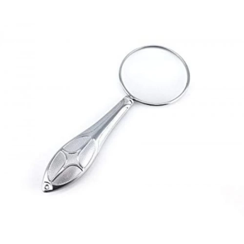 -gümüş Renkli 45mm Cam Lens, Zarif Tasarımlı Metal Büyüteç-mg18155-8 -gümüş Renkli 45mm Cam Lens, Zarif Tasarımlı Metal Büyüteç-mg18155-8