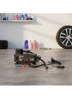 250 Psı Oto Hava Kompresörü - 220v Ve 12v Uyumlu Yol Yardım Lastik Şişirme Pompası