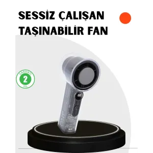 Kompakt Dijital Ekranlı Fan | 100 Seviye Hız + Sessiz Çalışma