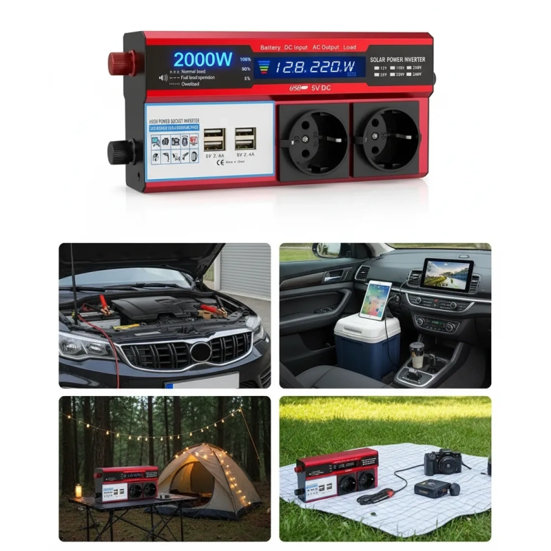 12v 2000w Modifiye Sinüs İnverter Araç Ve Güneş Enerjisi Uyumlu, Çift Usb, Çift Priz Ve Çakmaklık Epilons 12v 2000w Modifiye Sinüs İnverter Araç Ve Güneş Enerjisi Uyumlu, Çift Usb, Çift Priz Ve Çakmaklık Epilons