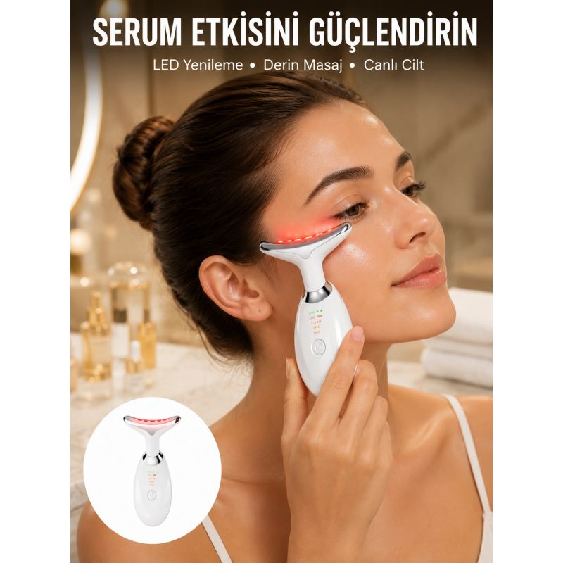 7 Renkli Led Cilt Yenileyici Masaj Ve Bakım Cihazı Yeni Nesil 7 Renkli Led Cilt Yenileyici Masaj Ve Bakım Cihazı Yeni Nesil