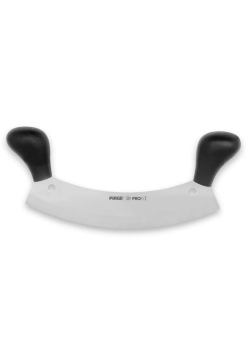 71120 Profi Kıyma, Pizza Satır, Zırh Bıçağı 26 Cm - Siyah Çift Saplı