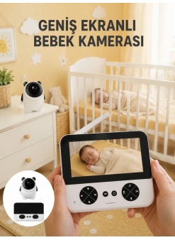 720p Hd Gece Görüşlü Kablosuz Bebek Kamerası İki Yönlü Sesli Yeni Nesil