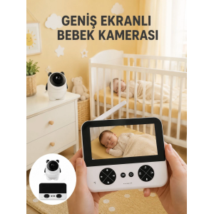 720p Hd Gece Görüşlü Kablosuz Bebek Kamerası İki Yönlü Sesli Yeni Nesil