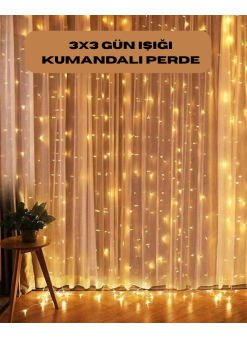 8 Fonksiyonlu Uzaktan Kumandalı Günışığı Perde Peri Led Dekoratif Işık
